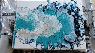 acrylic pouring with open cups,fluid painting(95)