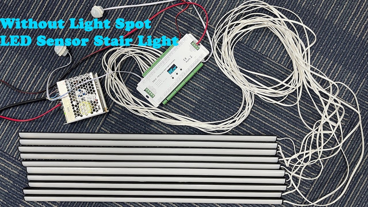 How to Install ES32 Motion Sensor LED Stair Lights Kit Work With COB LED Strips