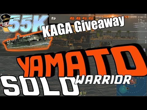 Giveaway 8/8 #55K - Yamato EPIC Solo Warrior || World of Warships