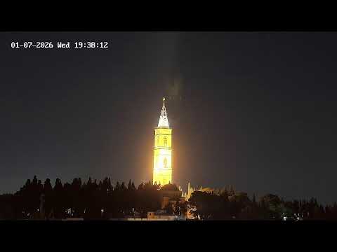 The Sky Jesus ascended & will return, the sacred Mount of Olives live. Witness Acts 1:11 fulfilled