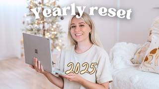 YEARLY RESET 2025 | Starting off the Year with New Goals!