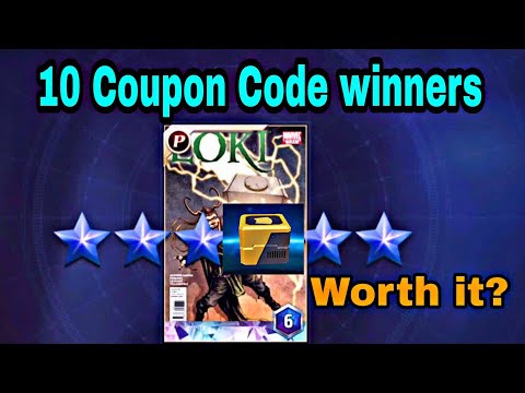 10 Coupon code Winners & Loki Pcard Worth For 5% Pierce Damage? October 2021 - Marvel Future Fight