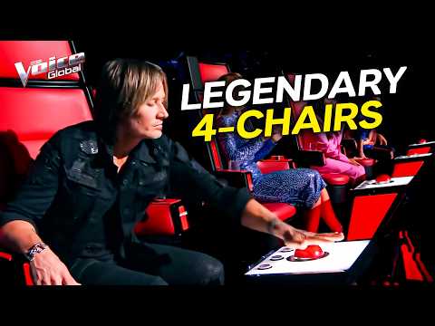 Top 10 INSANE 4-Chair Turns on The Voice