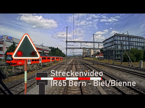 Führerstandsmitfahrt / cab ride  IR65 Bern - Biel/Bienne