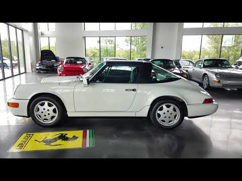 Thumbnail for 1991 Porsche 911 Carrera 2 Targa. 72635 miles. Grand Prix White over Black by Porsche 911, Porsche, Car, Porsche Carrera GT