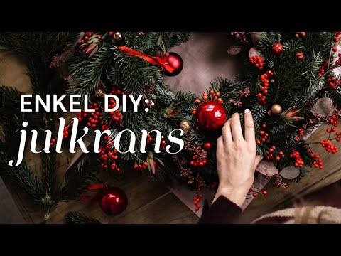Så binder du en julkrans av granris