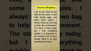Shadowing Practice: At the Grocery Store! 🍎 #EnglishForBeginners #shadowingenglish