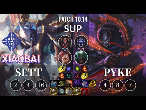 ES Xiaobai Sett vs Pyke Sup - KR Patch 10.14