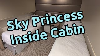 Sky Princess - Sideways Interior Stateroom Tour - A204