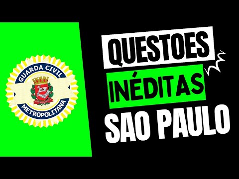 🔴Questões MATADORAS INÉDITAS GCM SÃO PAULO - SP