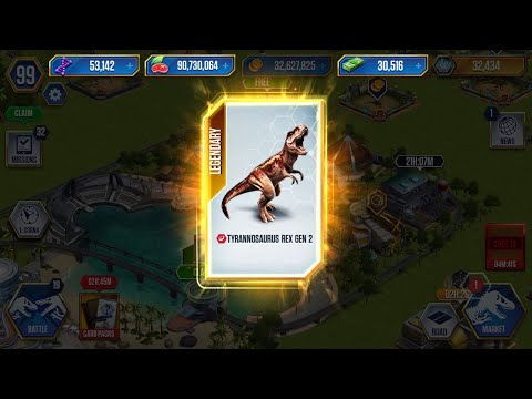 TYRANNOSAURUS REX GEN 2 PACK - JURASSIC WORLD THE GAME
