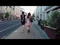 London Walk Tour And ASMR Sound From Noisy City To End In Park 4K