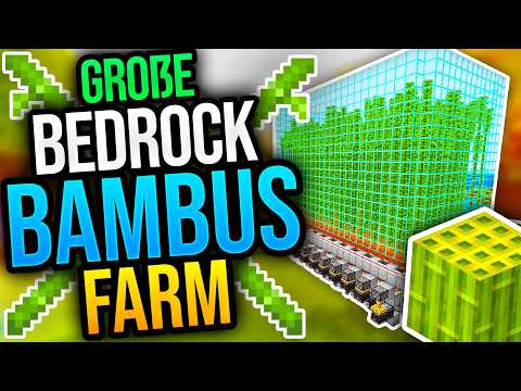BAMBUS FARM MINECRAFT BEDROCK 1.21
