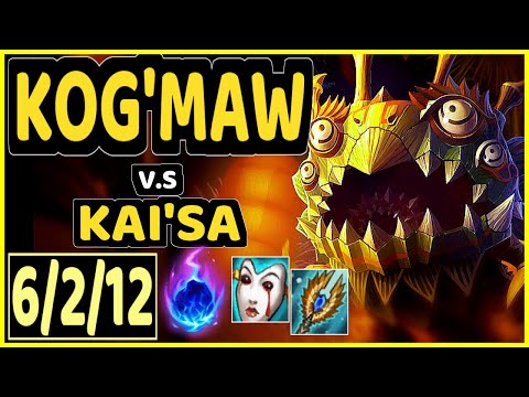 EVANRL (KOG'MAW) vs KAI'SA - 6/2/12 KDA BOTTOM ADC GAMEPLAY - NA Ranked GRANDMASTER