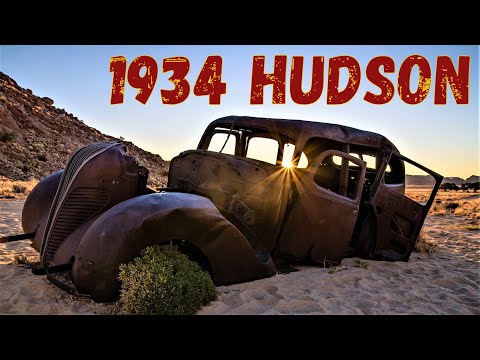 MYSTERY 1934 HUDSON CAR WRECK IN GHOST VALLEY, KLEIN AUS VISTA NAMIBIA SOUTHERN AFRICA