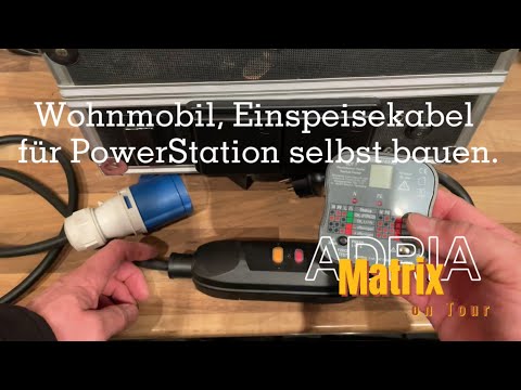 Motorhome 🚐 Shore power, adapter cable for power station 🔋 DIY 🛠️