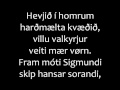 Týr - Gandkvæði Tróndar lyrics