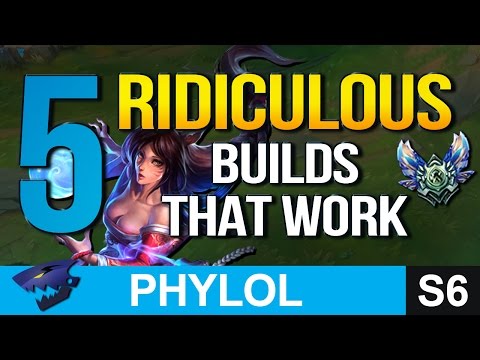 5 RIDICULOUS BUILDS that work in DIAMOND (League of Legends)