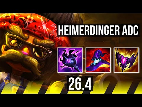 HEIMERDINGER & Yuumi vs SENNA & Tahm Kench (ADC) | 60K damage, Good KDA: 26/3/13 | EUW Master | 26.4