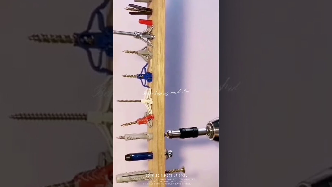 Tutorial on using expansion screws