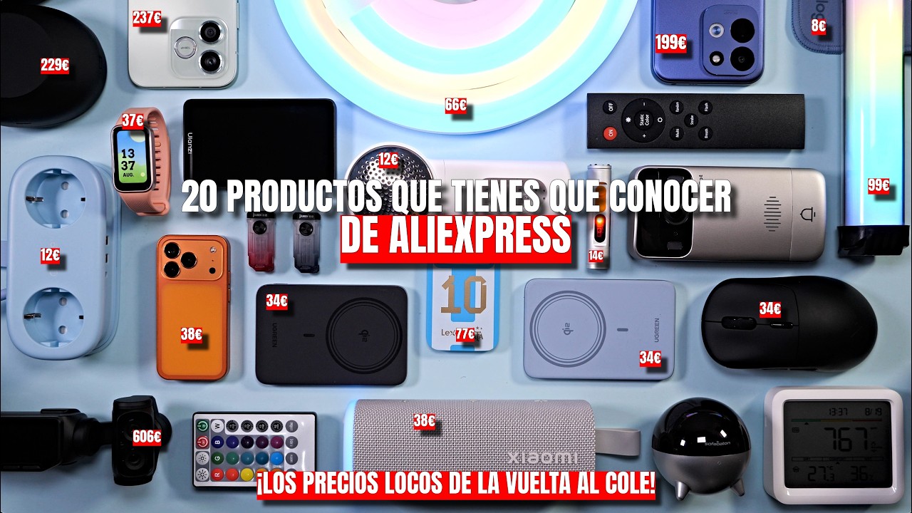 20 productos TOP de ALIEXPRESS en la vuelta al cole 💥 ¡Aprovecha los grandes REGALOS!