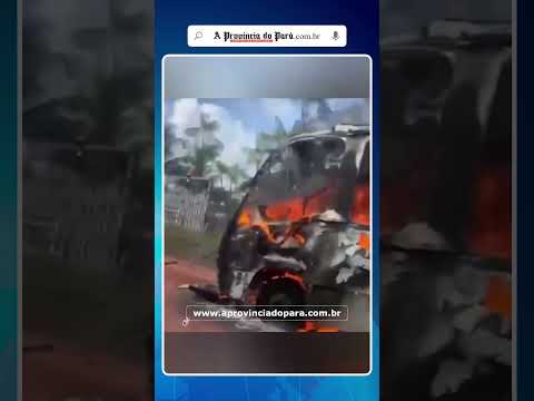 Incêndio atinge ônibus na zona rural de São João da Ponta