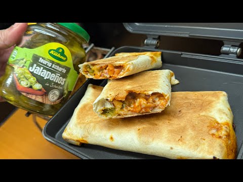 ハラペーニョマシマシソーセージブリトーを焼いてハイボールをキメるだけの動画