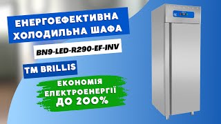 Шкаф холодильный энергосберегающий BRILLIS BN9-LED-R290-EF-INV