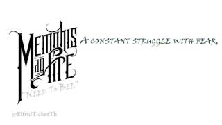 Memphis May Fire - Need To Be (Acoustic)(Lyrics)