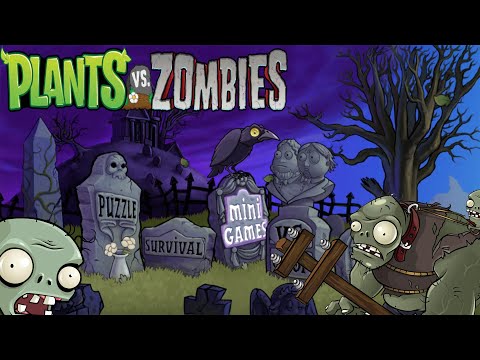 Plants vs. Zombies [PS3] ALL Mini Games Mode Walkthrough Gameplay