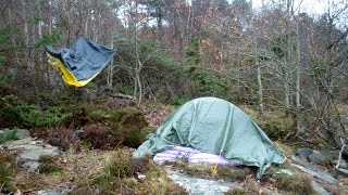preview picture of video 'Amazing Campsites Winter Tent Tarp Survival Amazing Campsite Sweden'