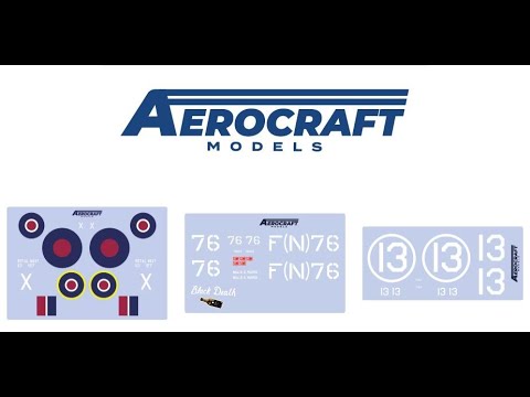 Airfix 1/24 Hellcat F6F-5 aftermarket: Aerocraft Decals and Nightfighter conversions.