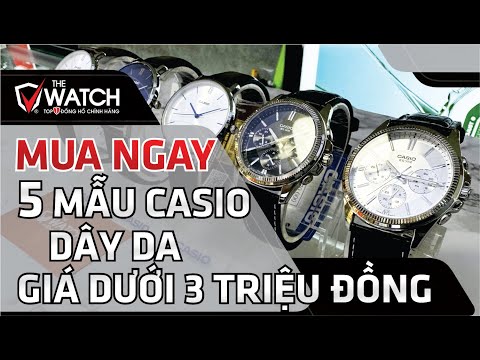 Mua Ngay 5 Mẫu Đồng Hồ Nam Casio Dây Da Chính Hãng Giá Dưới 3 Triệu Đồng | Đồng Hồ The Watch