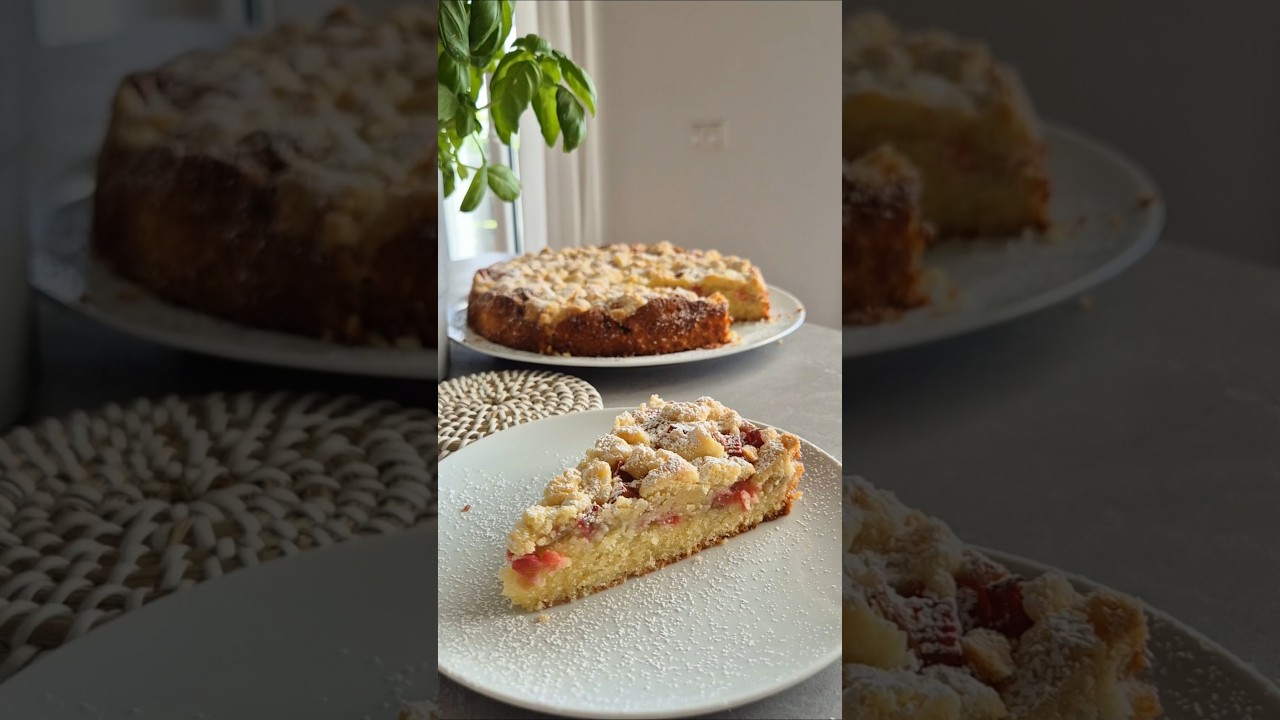 YouTube-Video: Rhabarber-Joghurt-Streuselkuchen