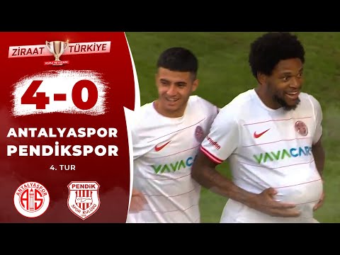 Antalyaspor 3-0 Pendikspor MAÇ ÖZETİ (Ziraat Türkiye Kupası 4.Tur Maçı) / 09.11.2022