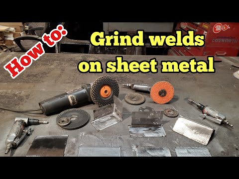 How to Grind welds on sheet metal