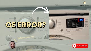Kenmore Washer OE Error Code — 5 Fixes That Work (90% Success Rate!)
