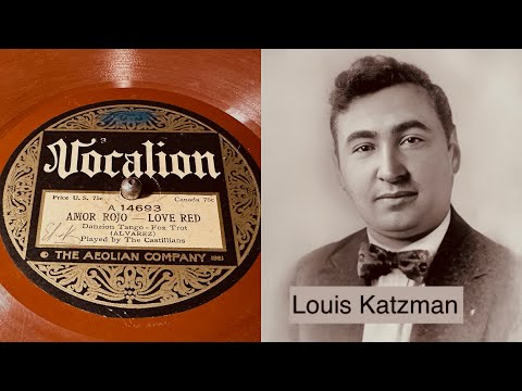 The Castillians - Louis Katzman - Amor Rojo - 78 rpm - Vocalion 14693 - 1924