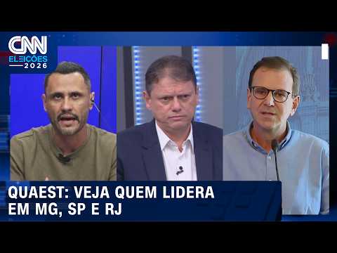 Veja o cenário da Quaest para governos e Senado em MG, SP e RJ | CNN ELEIÇÕES
