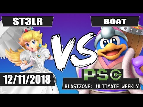 PSG Blastzone: St3lr (Peach/Snake) vs Boat (King Dedede) - Winners Round 1
