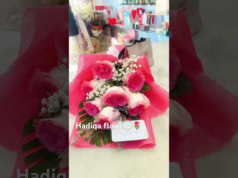 ##$$ Hadiqa flowers 🌷🌷hand bouquet with gift gold ❤️❤️