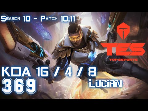 TES 369 LUCIAN vs KALISTA Top - Patch 10.11 KR Ranked