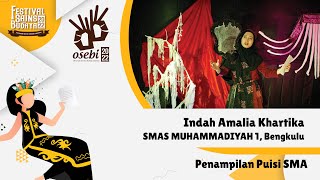 Download lagu Indah Amalia Khartika - Wanita (Toeti Heraty) | Penampilan Puisi SMA | OSEBI 2022 Final mp3