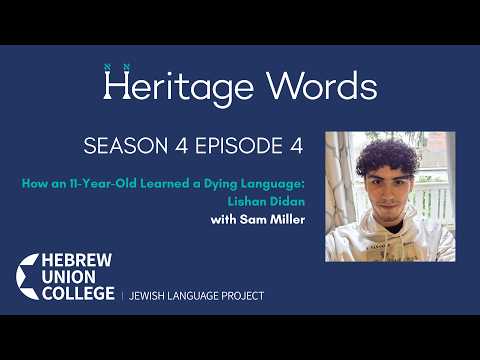How an 11-Year-Old Learned a Dying Language: Lishan Didan with Sam Miller