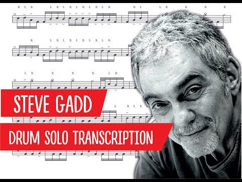 STEVE GADD - Drum Solo Transcription (PDF)