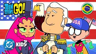História dos Estados Unidos! 🇺🇸📜 | Os Jovens Titãs em Ação! em Português 🇧🇷 | DC Kids Brasil