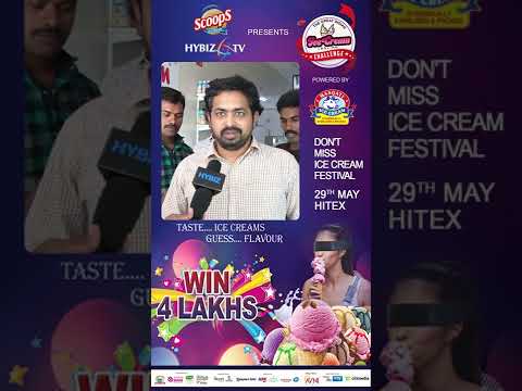 Ice Cream Festival | The Great Indian Ice Cream Tasting Competition in Hyderabad | Hybiztv