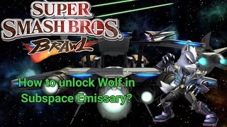 How to unlock Wolf in Subspace Emissary | Super Smash Bros. Brawl | Super Poke Bros.