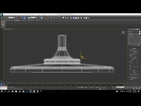 How to create a candle stand in 3ds max using Lath modifier's tool