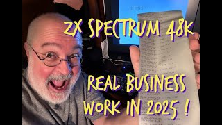 Real Business for ZX Spectrum 48K in 2025 - Printing Kit Tags - Sinclair 8bit Computer - ZX Printer